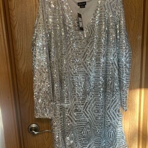 NWT City Chic Sparkling Sequin Dress